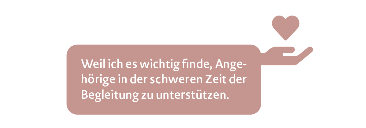 Eine helfende Hand mit einem Herz